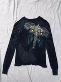 SHOPMOCHO Gothic Southpole Long Sleeve Man Retro Fashion American Skull Print Oversize T-shirt Autumn Sun Proof Tops