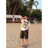 SHOPMOCHO  Summer Women Camouflage Shorts Harajuku Korean Jeans Shorts Kpop 2000s Cargo Denim Pants Grunge Y2k Japanese Streetwear
