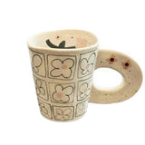 Shopmocho Splashing ink, hand pinching ceramic coffee cup