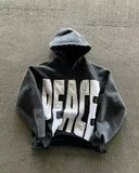 SHOPMOCHO Korean Fashion Simple Gray Double Sided Oversized Zipper Hoodie Women Y2K New Harajuku Gothic Casual Joker Couple Sweatshirt