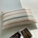 SHOPMOCHO 100 Cotton Pillowcase 2 PCS Colorful Stripe Pillow Case Bedding Black Pillow Cover Envelope Pillow Case Cover Nordic Sling