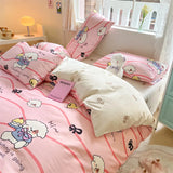SHOPMOCHO 1Pcs 100% Cotton Printed Duvet Cover Cartoon Pattern Skin Friendly Breathable Comforter Cover Bedclothes for Children Students