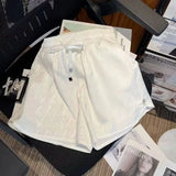 Shopmocho Summer New Women's Elastic Waist Five-Quarter Length Shorts Casual Loose Slimming Sporty Versatile Long Pants