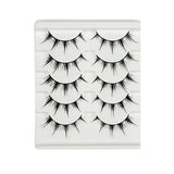 Shopmocho Anime-Inspired False Eyelashes, 5 Pairs Cartoon Eye Faux Lashes, Dramatic Look Demon Style, Volumizing & Lengthening