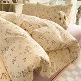 Shopmocho Floral Style Quilt Cover and Pillowcase Adults Kids Room Bedding Soft Blanket Cover Printed Duvets Cover Set housse de couette