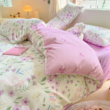 SHOPMOCHO 1Pcs 100% Cotton Printed Duvet Cover Cartoon Pattern Skin Friendly Breathable Comforter Cover Bedclothes for Children Students