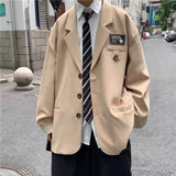Shopmocho Autumn Western-style Men's Suit Korean Trendy Punk Style Three-piece Set Jacket Dakka Uniform Casual Scene