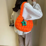 Shopmocho Women's Bag Korean Version Sweet Girly Style Shoulder Bag Fashion Casual Bubble Dumpling Bag Fold Cloud Bags Fashion Exquisite