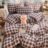 Shopmocho 2025 New Student Season Item Quilt Cover  A Fresh and Oxygen-rich Double-layer Gauze Printed Duvet Cover Skin-friendly Bedding