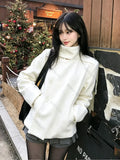 SHOPMOCHO Y2K Autumn/Winter Women's Cardigan Coat Solid Color Street Casual Retro Hip Hop Rock Harajuku New Women's Stand Collar Coat emo