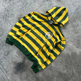 SHOPMOCHO Y2K Street Kid Zip Up Hoodie Stripe Rivet Embroidery Pattern Sweatshirt New Men Hip Hop Fashion Streetwear Unisex Boxy Clothing