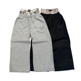 SHOPMOCHO Y2K Retro Sweatpants Double Waisted Embroidered Camouflage Pattern Wide Leg Pants Men Trend Casual Streetwear Unisex Baggy Pants