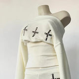 SHOPMOCHO-Chic Streetwear Punk Y2k Crop top Harajuku Graphic Print Cool Long sleeve Top Hip Hop Fashion Baby Tee Rock Goth Unique Top