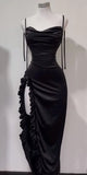SHOPMOCHO-2025 Europe and America Sleeveless Backless Bodycon Dress Women Summer High Fork Party Club Evening Dresses Streetwear Sundress