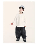 SHOPMOCHO 2025 New Korean Fashion Boys Denim Pants Autumn Spring Casual Trousers for Toddlers & Kids Ages 2-8 All-match Jeans