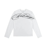 SHOPMOCHO Y2K American Black Letter Pattern Printed Long-Sleeved Casual Men And Women Loose Streetwear Fashion New Trend Hip-Hop Tops
