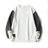 New Men's Casual Sweatshirt Hoodie Men Harajuku Streetwear Pullover Male Patchwork Loose O-Neck Fashion Hip Hop Hoodies