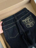SHOPMOCHO Streetwear Women Jeans New Bottoms Pantalon Femme High Waist Vintage Straight Y2k Wide Leg Pants Casual Chic Denim Trousers