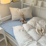 SHOPMOCHO Home Quality Bedding Set Soft Cotton Duvet Cover Pillowcase Flat Sheet 3pcs Set Home Textiles Bedding Adjustable 0.9-1.2m Bed 이불