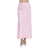 Shopmocho Summer Printed Fashion Long Skirt for Women High Waist Contrast Patchwork Slim Elegant Party Looks Ladies Y2k Maxi Skirt
