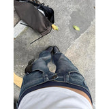 Shopmocho 2025 Autumn Women Vintage Blue Y2k Baggy Jeans streetwear Harajuku 2000s Denim Trousers American Retro Pants Trashy Clothes