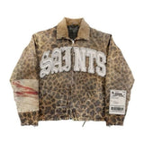 Shopmocho Vintage Camouflage Leopard Print Jackets Y2K Coat Men Women Harajuku Hiphop Letter Patch Embroidery Oversized Jacket Casual Coat