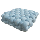 SHOPMOCHO Square Knot Stuffed Cushion Nordic Aesthetic Pillow Decorative Plush Pillow Office Sleeping Floor Windowsill Back Cushion Decor