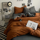 SHOPMOCHO Bedding Comforter sets Duvet Cover bedsheets set with pillowcase Bedding Linens Set for Queen/King Bed edredones de cama