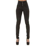 SHOPMOCHO Women Black Jeans Push Up Pencil Denim Pants Ladies Vintage High Waist  Casual Stretch Skinny Mom Jean Slim Femme
