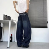 SHOPMOCHO American Goth Letter Printed Baggy Denim Pantalones Hombre Autumn Y2K Streetwear Straight Jeans Hip Hop Fashion Jean Trousers