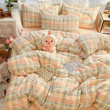 Shopmocho 2025 New Student Season Item Quilt Cover  A Fresh and Oxygen-rich Double-layer Gauze Printed Duvet Cover Skin-friendly Bedding