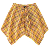 Shopmocho Fashion Tassel Hip Hop Irregular Men and Women Fake Shirt Hem Spring Autumn False Shirt Skirt Half-body Plaid Skirts Womens Saia
