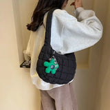 Shopmocho Women's Bag Korean Version Sweet Girly Style Shoulder Bag Fashion Casual Bubble Dumpling Bag Fold Cloud Bags Fashion Exquisite