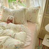 SHOPMOCHO 3pcs Provence style Duvet Cover Set (1*Duvet Cover + 2*Pillowcase, Without Core),soft fabricBedding Set