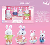 SHOPMOCHO Little Rabbit Bedroom kitchen outdoor gamesLovely Scene Play Toys Simulation Modelling Children Birthday Easter Gift