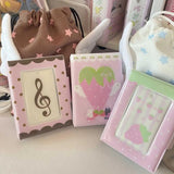 Shopmocho Travel Photo Album Small Card Storage Book Photocard Holder Card Holder 3 Inch INS Korean Style Mini Cute Photo Storage Album