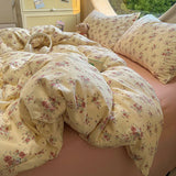 SHOPMOCHO Floral Style Duvet Cover Soft Quilt Cover Single/Double/Queen Size Comforter Covers Girls Room Bedding (Pillowcase Need Order)