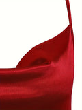 Shopmocho 2025 Lady va va voom Satin hip suspender dress women's dress