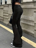 SHOPMOCHO 2025 Woman Vintage High Waist Flare Jeans Female Stretchy Bootcut Tight Denim Pants Women Bell Bottoms Casual Slim Fit Trousers