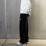 SHOPMOCHO American Street Clothing Sports Pants Harajuku Retro Embroidered Letters Sports Pants Simple Fashionable Casual Low Waist Pants