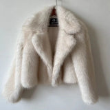 SHOPMOCHO2025 Luxury Brand Autumn Winter Fur Coat Women Short Lazy Wind Fox Fur Jacket Cropped Fluffy Casaco De Pele Feminino