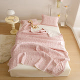 SHOPMOCHO Pure Cotton Three-layer Yarn Fabric Children Summer Blanket Spring Soft Skin Friendly Quilt Air Conditioner Comforter Adult Kid