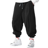 Shopmocho Fall Men's Casual Loose Drawstring Pants - Fashion High-End Hip-Hop Style Premium Corduroy - Trendy Cuffed Pants