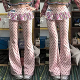 Shopmocho Y2k 2000s Retro Subculture Millennium Spicy Girl Style Fake Two piece Pants Trendy Fashion High Street Versatile Sweet Pants emo
