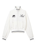 SHOPMOCHO Japanese Subculture Anime Geometric Embroidery Short Jacket Aesthetic Women's Stand Collar Zipper Contrasting Slim Casual Jacket