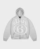 SHOPMOCHO Korean Fashion Simple Blue Double-Sided Oversized Zipper Hoodie Women Y2K New Harajuku Gothic Casual Joker Couple Street Wear