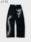 SHOPMOCHO Y2K Vintage Print Baggy Jeans Unisex Harajuku Streetwear Wide Leg Denim Pants Hip Hop Casual Loose Fit