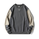 New Men's Casual Sweatshirt Hoodie Men Harajuku Streetwear Pullover Male Patchwork Loose O-Neck Fashion Hip Hop Hoodies