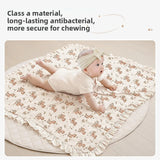 SHOPMOCHO Ruffle Baby Blanket Cotton Swaddle Newborn Wrap Flower Muslin Receive Blankets Stroller Cover