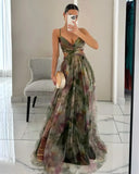 SHOPMOCHO Sexy Hollow Out Party Dress, Women Summer Loungewear Fashion Printing Maxi Dress, Sleeveless Lace-Up Ladies Dress Vestido